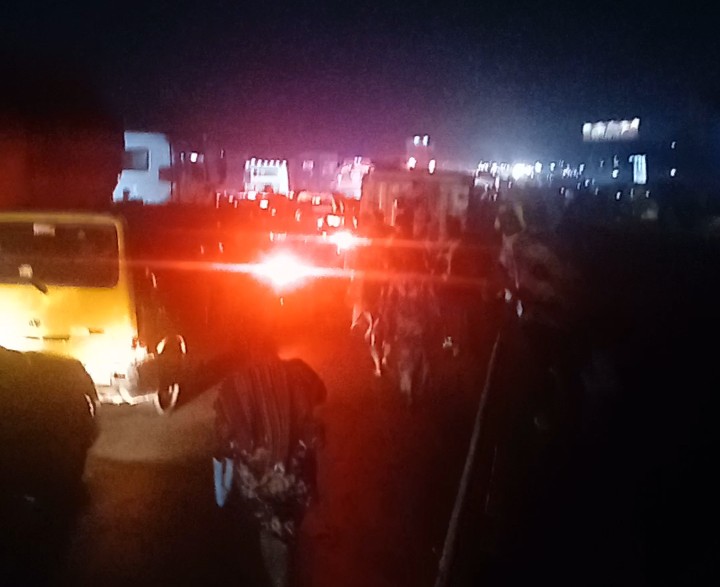Kara Bridge accident gridlock on Thursday night