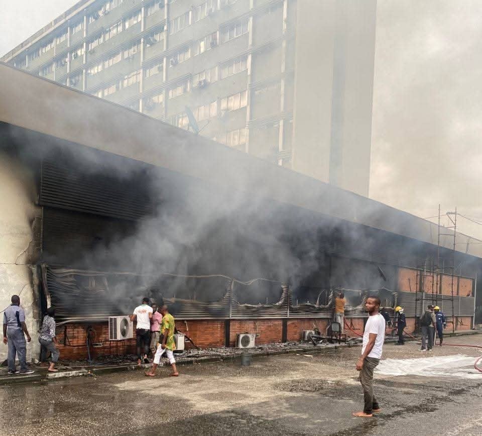 VIDEO: Fubara Confirms Electrical Fault as Cause of Rivers Secretariat Fire