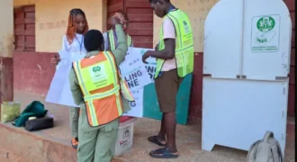 INEC Officials On duty during Anambra Election.