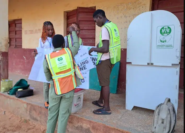 INEC Officials On duty during Anambra Election.