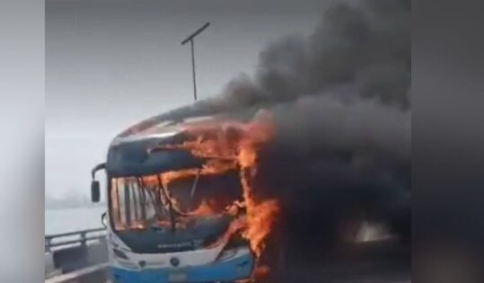 BRT Bus Fire