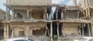 Demolition at the ASPAMDA section