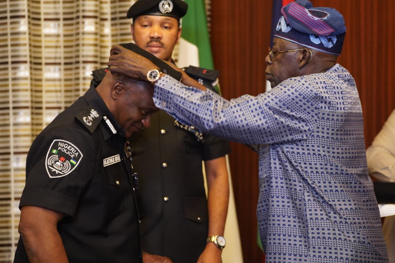 Tinubu decorates new IGP Tunji Ditsu with new rank of Acting IGP