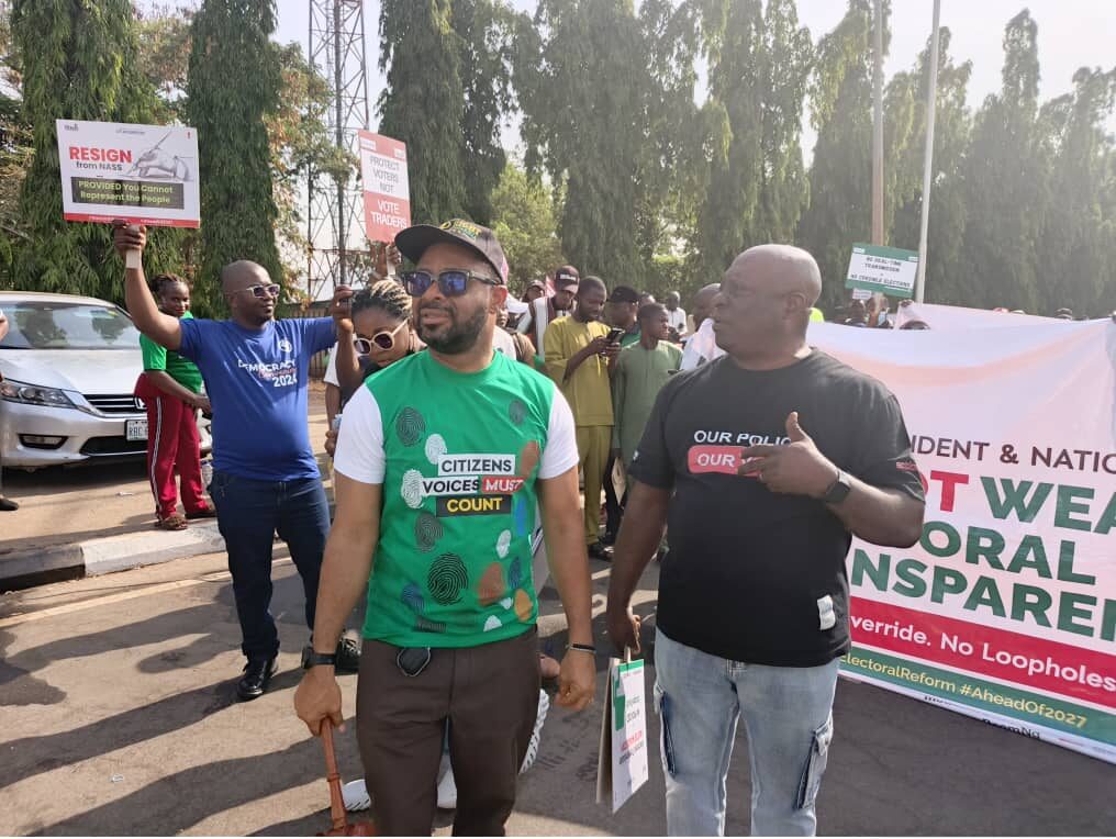 Protesters Demand Mandatory Real-Time Result Transmission at N’Assembly
