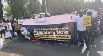 Protesters Demand Mandatory Real-Time Result Transmission at N’Assembly